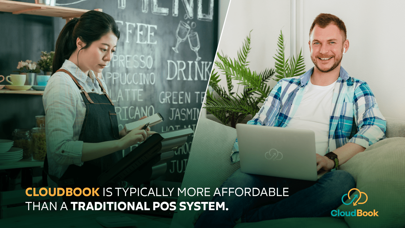 CloudBook is typically more affordable than a traditional POS system